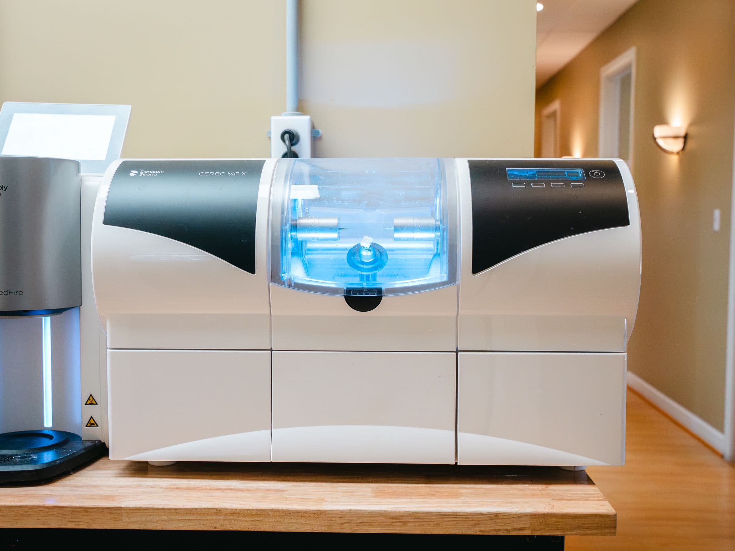 A CEREC milling unit in the Park Place Dental in-house lab