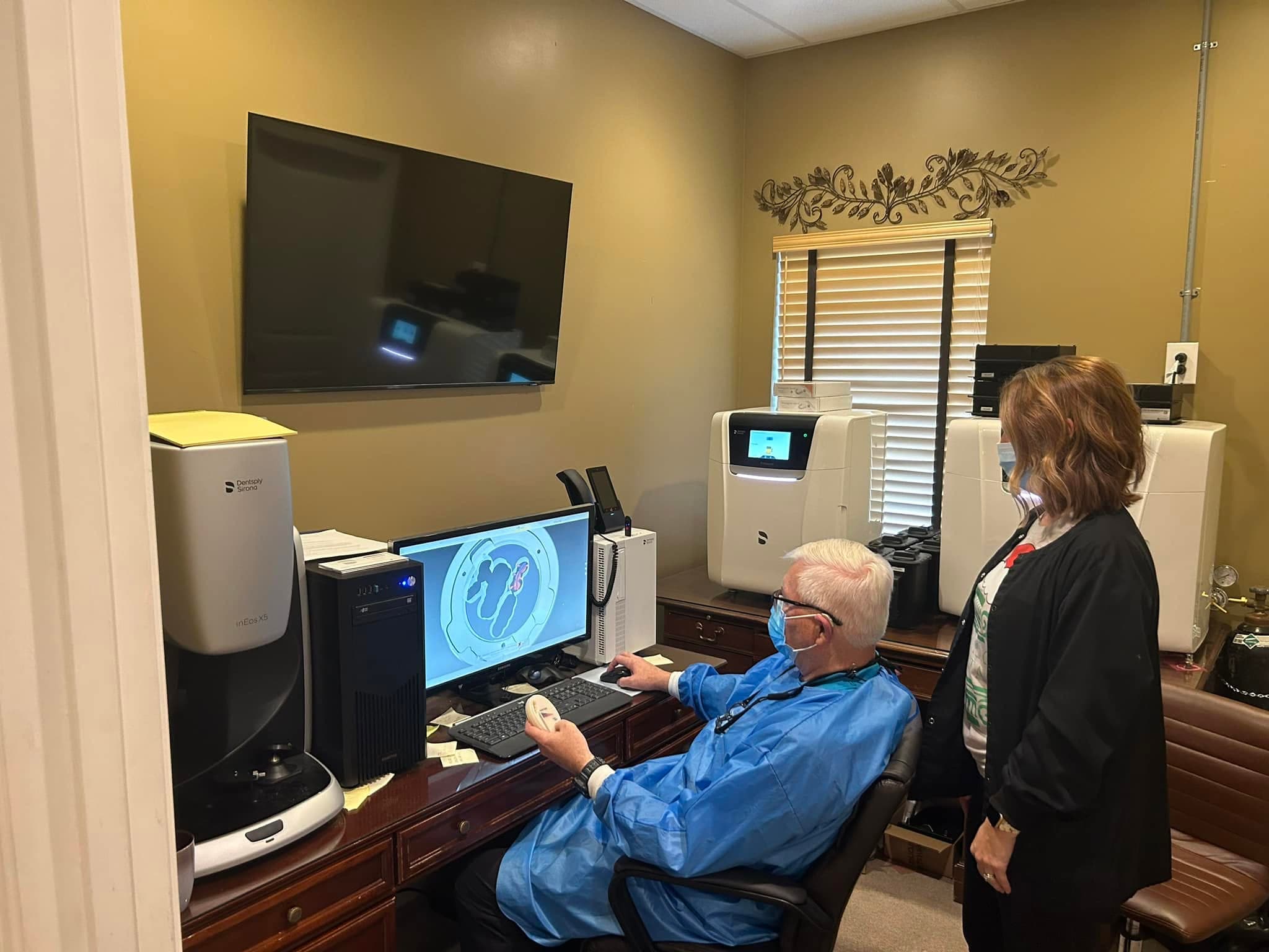 Digital scanning equipment in a Park Place Dental treatment room