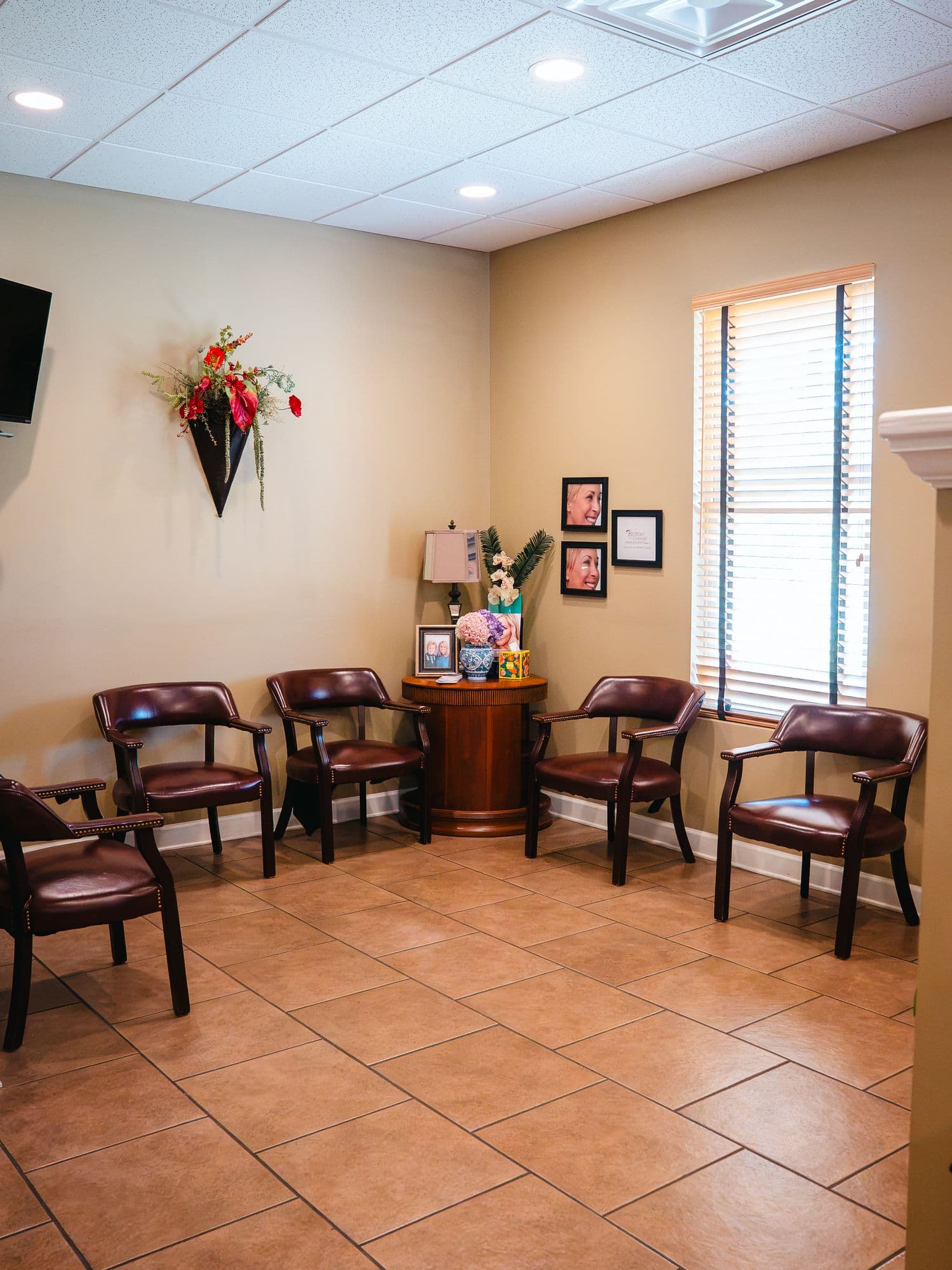 The waiting room at Park Place Dental